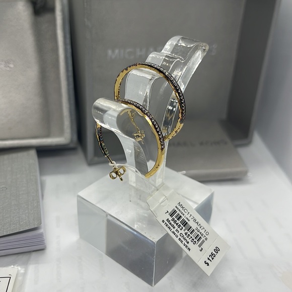 New Michael Kors  Pavé Tear-Shape Drop Earrings - Picture 2 of 10